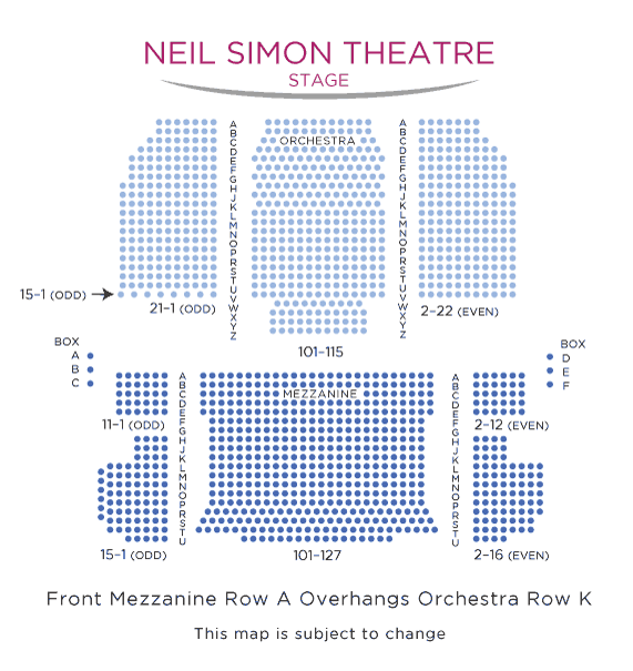 마이클잭슨 M.J the Musical 좌석안내